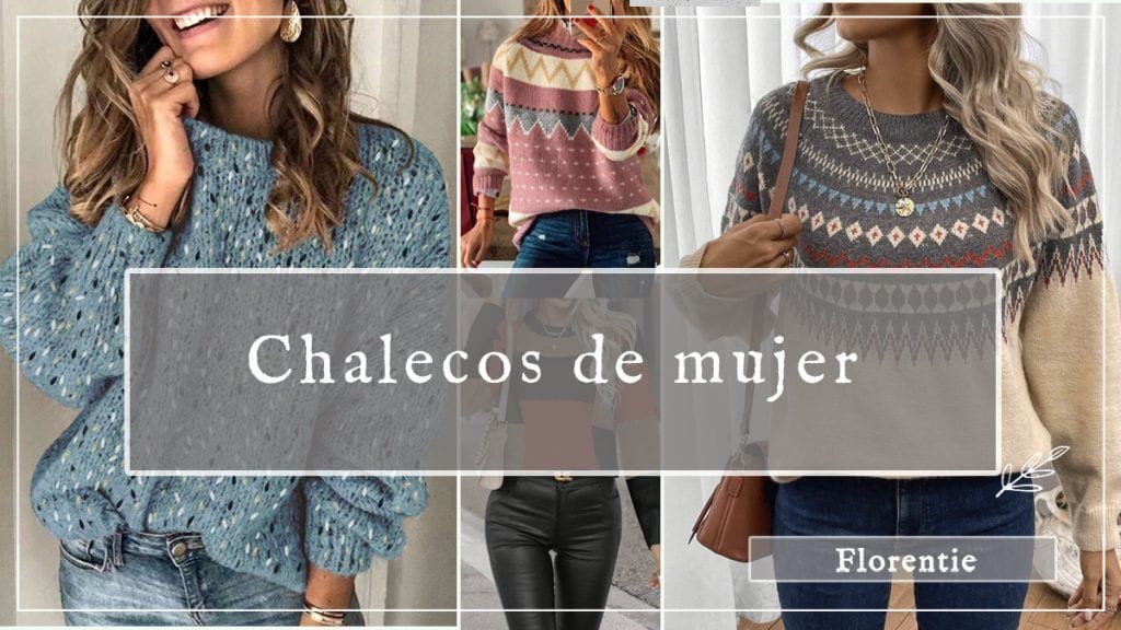 Chalecos de mujer para invierno — modelos en tejido de lana y telas abrigadoras