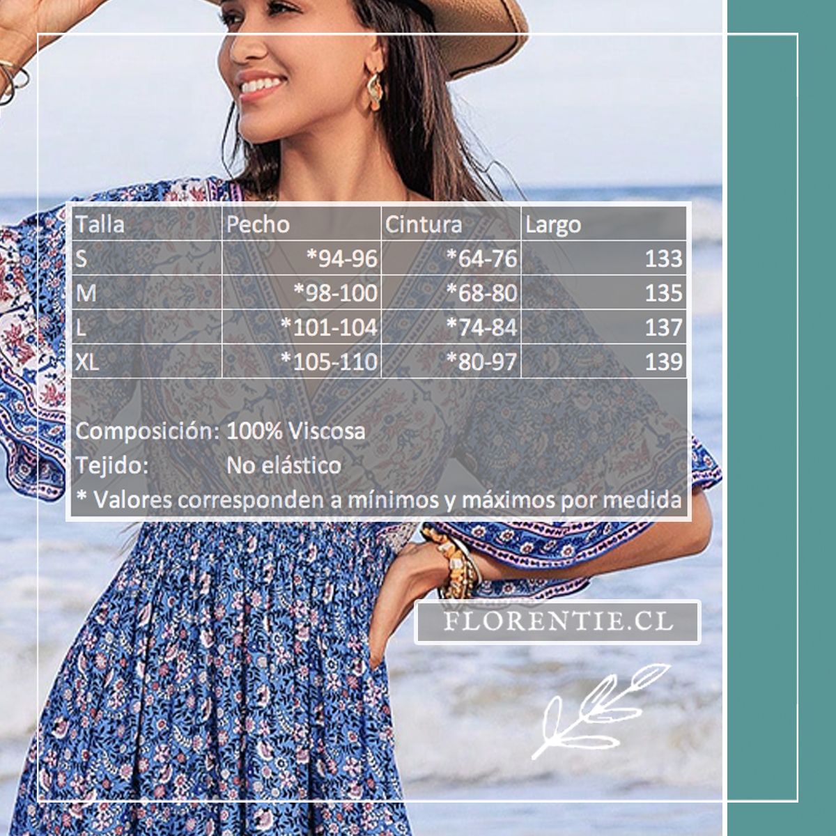 Medidas vestido Génova