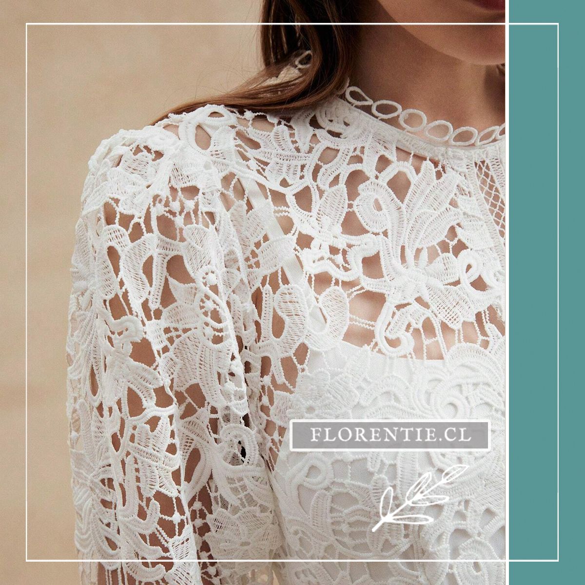 Detalle hombro vestido registro civil