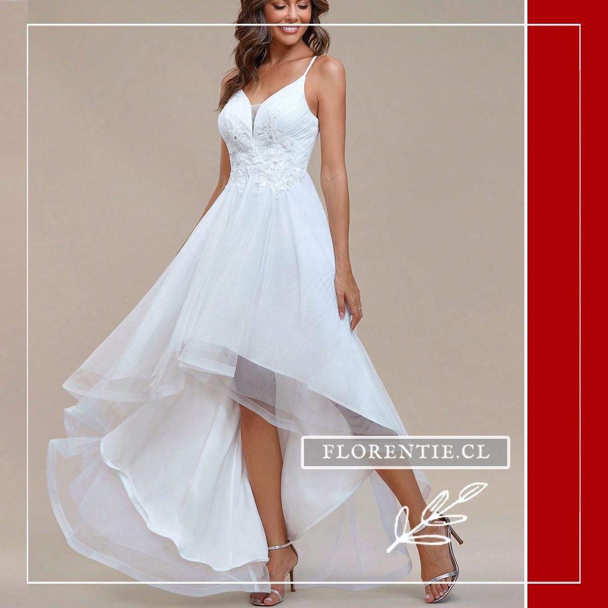 Vestido novia brocado