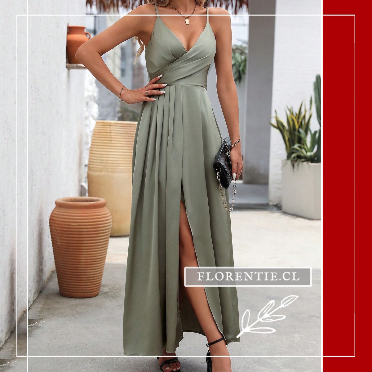 Vestido de seda
