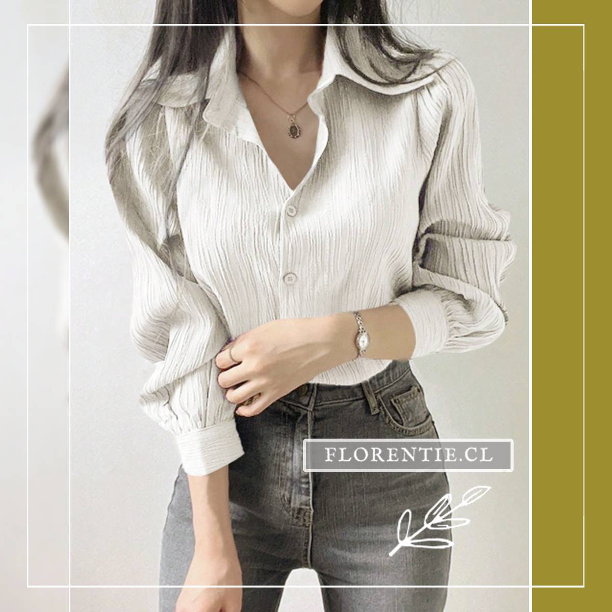 Blusa formal blanca