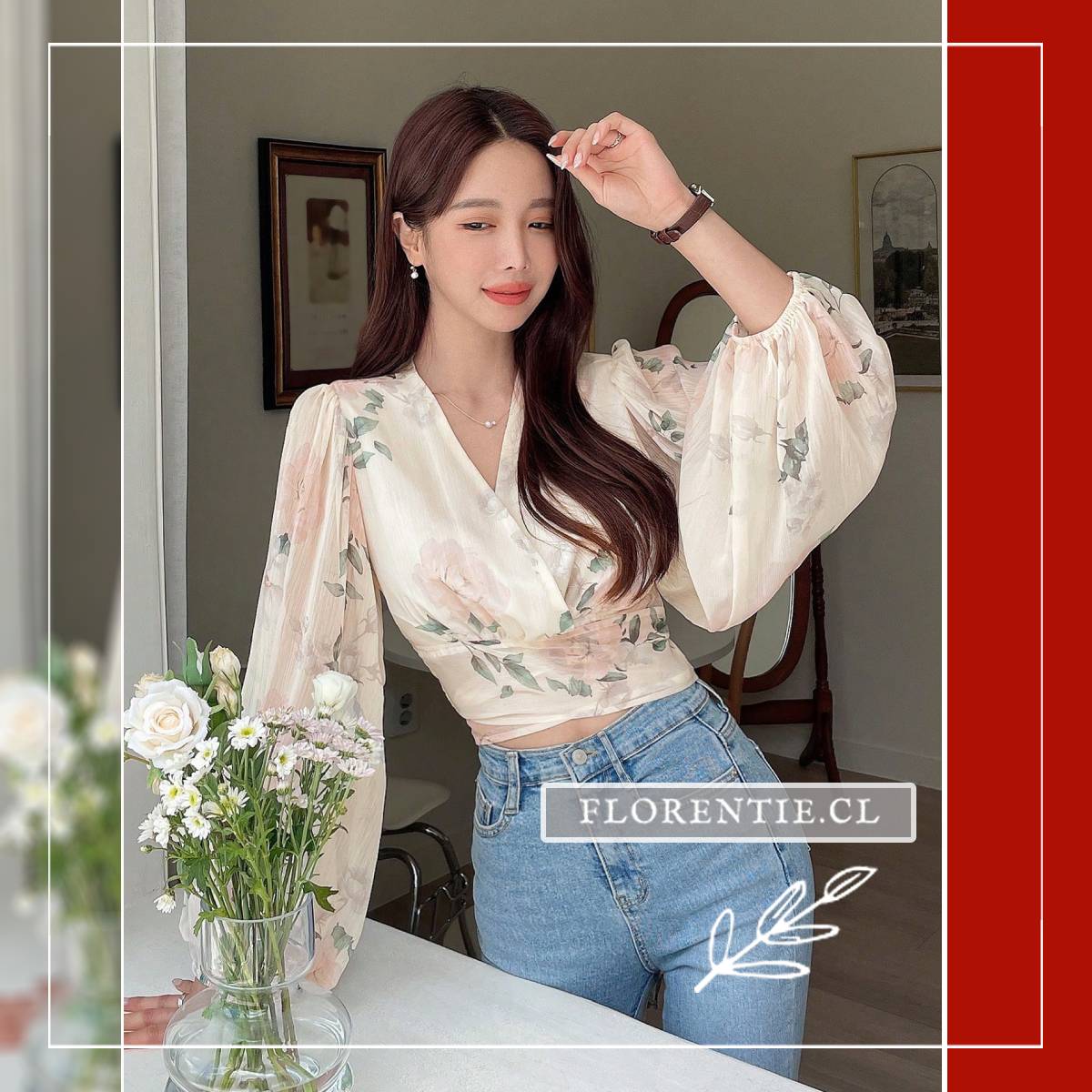 Blusa cropped estampada