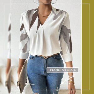 Blusa manga tres cuartos