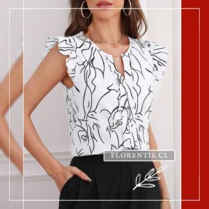 Blusa manga volante