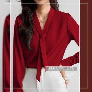 Blusa roja mujer
