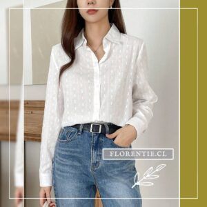 Blusa textura blanca