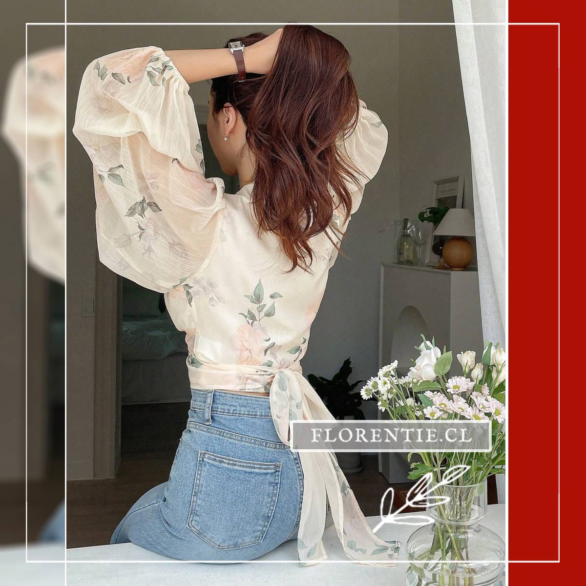 Espalda blusa crop mujer