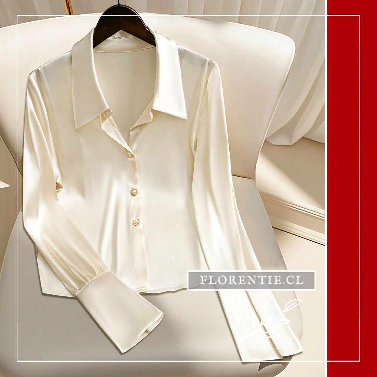 Blusa color perla