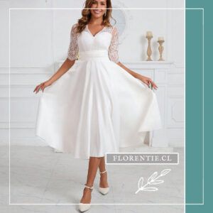 Vestido novia civil midi Blitz