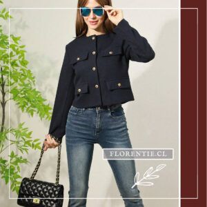 Chaqueta corta azul