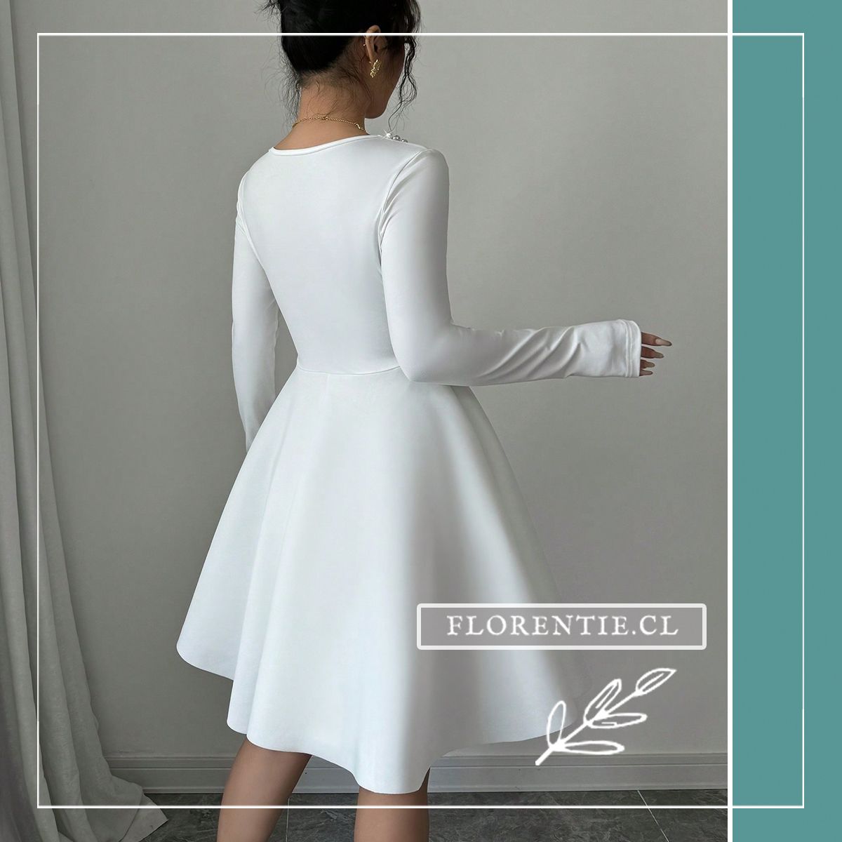 Espalda vestido de novia liso