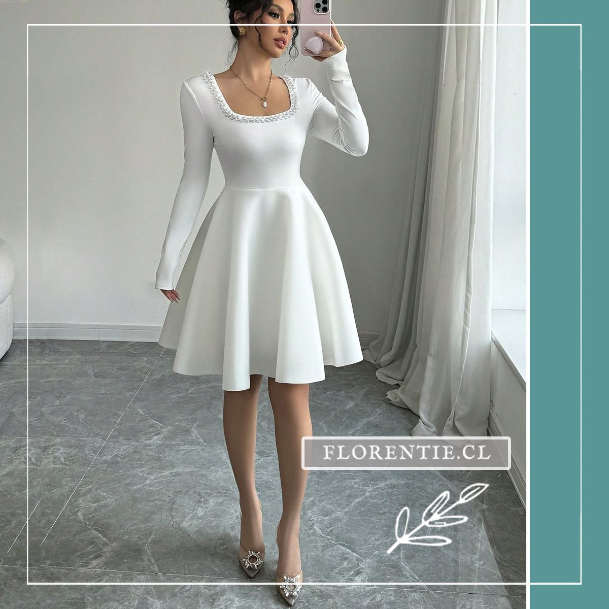 Vestido de novia liso sencillo