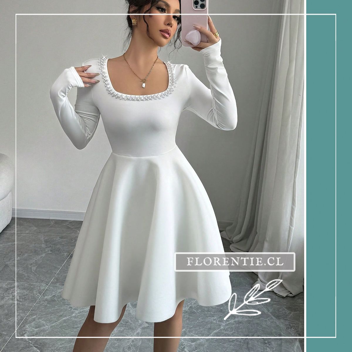 Vestido de novia liso