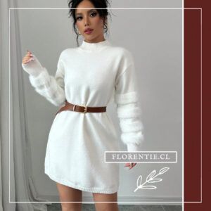 Vestido suéter blanco