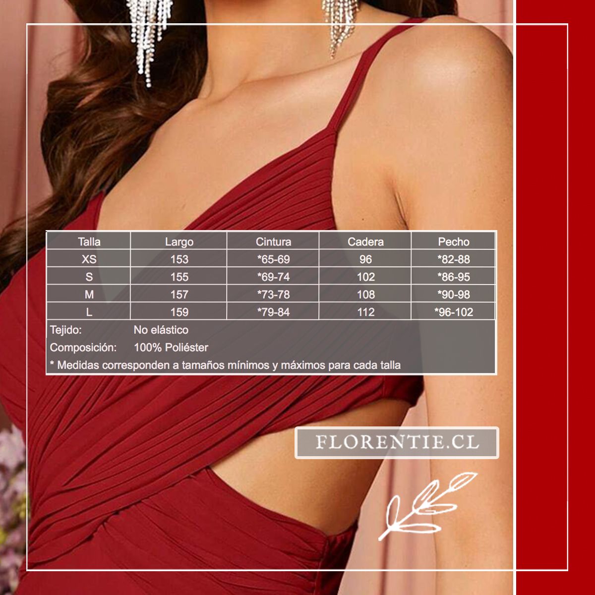Medidas vestido cut out