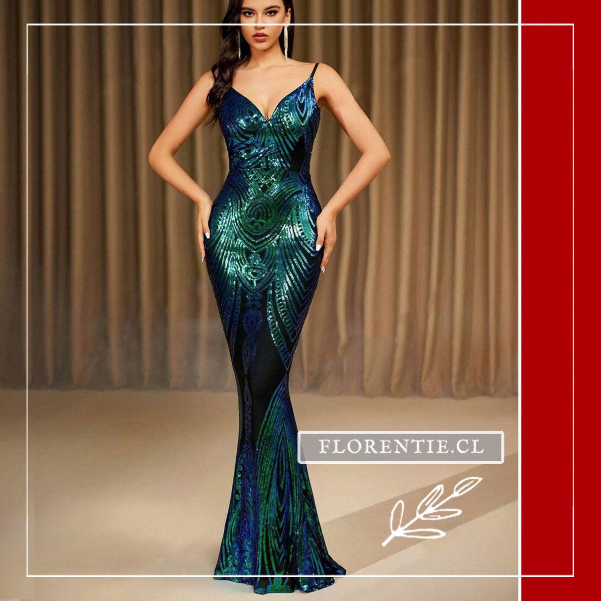 Vestido tubo largo Aline