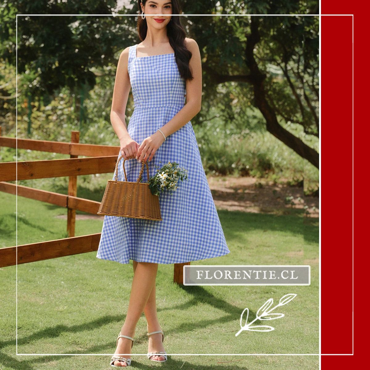 Vestido de verano cuadros vichy