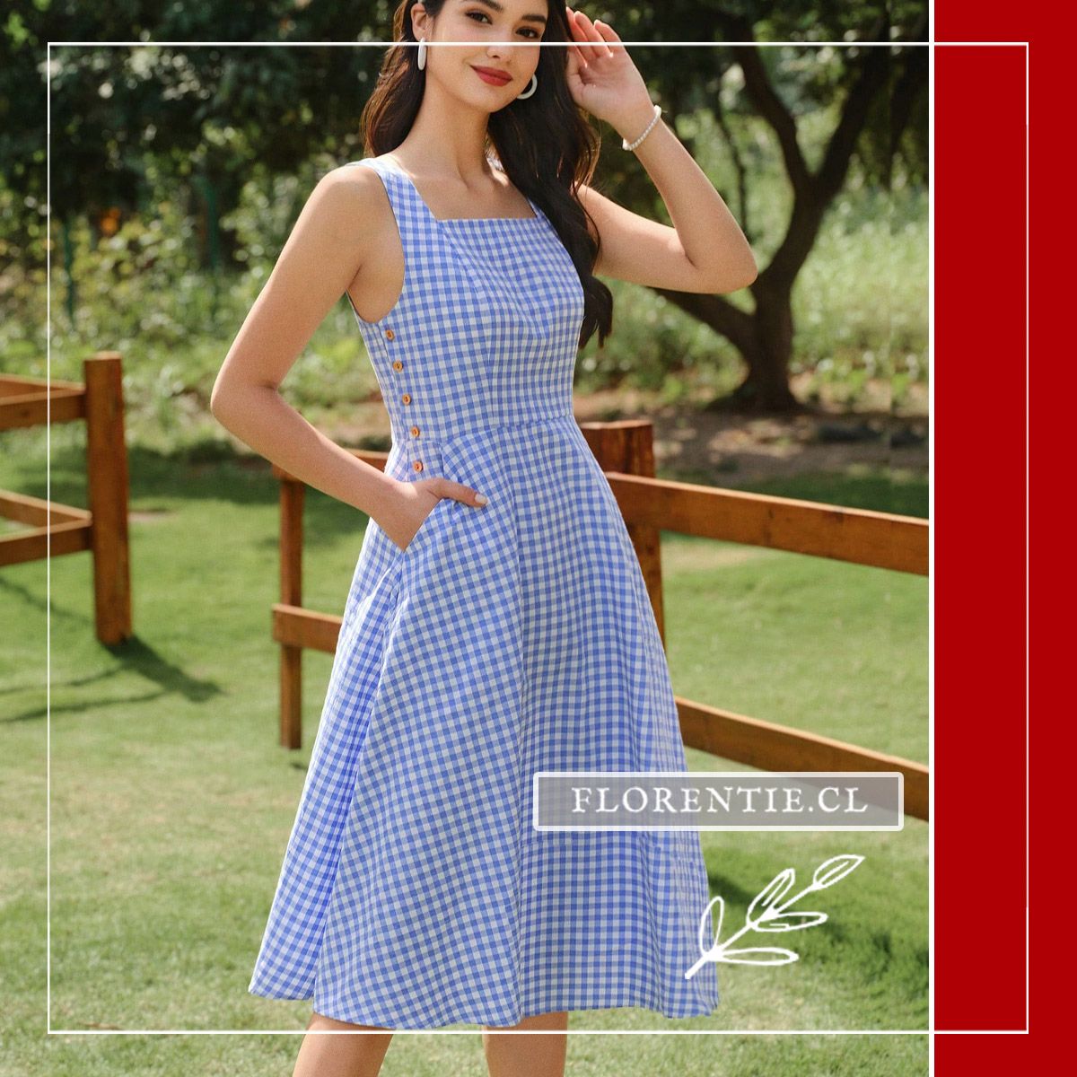 Vestido de verano cuadros