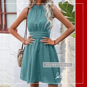 Vestido verano cuello halter Verónica