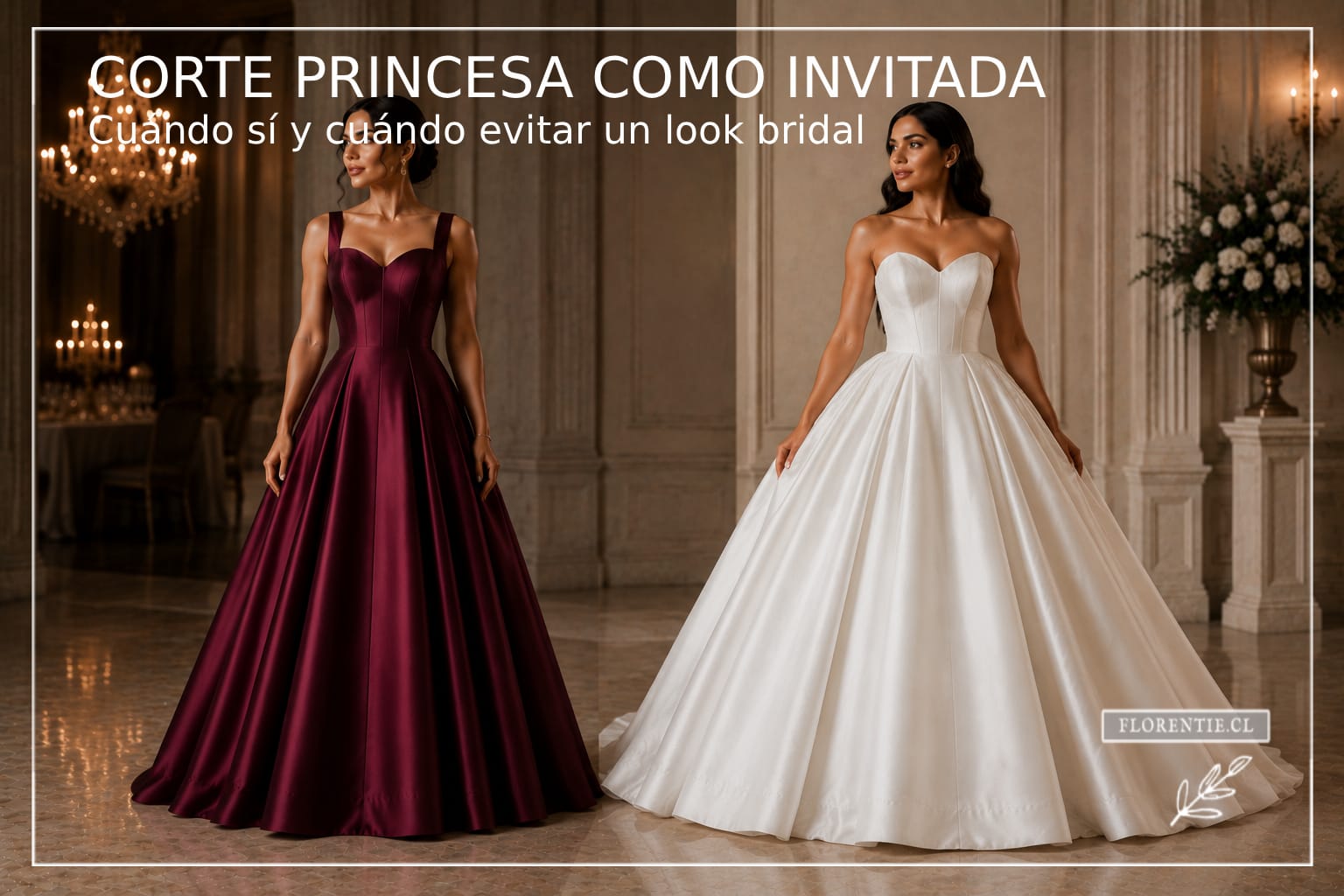 Corte princesa como invitada: cuándo sí y cuándo evitar un look bridal