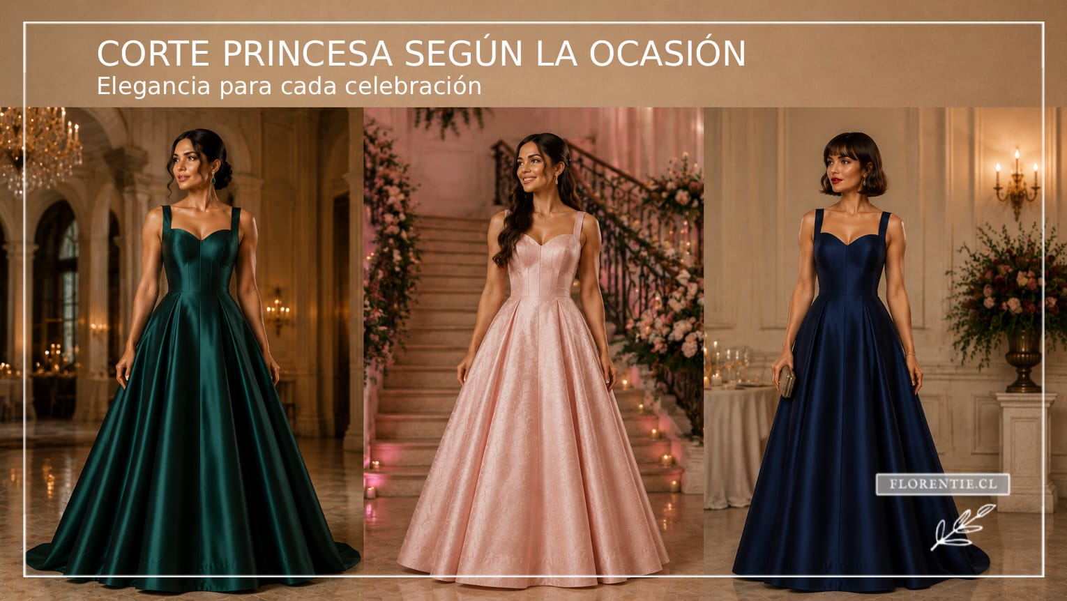 Para qué ocasiones funciona el corte princesa: gala, 15 años e invitada