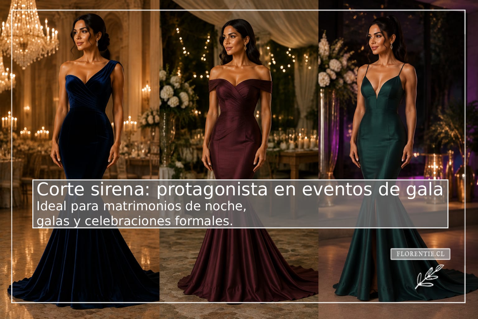 Para qué ocasiones funciona el corte sirena: matrimonios de noche, galas y celebraciones formales